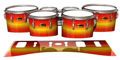 Yamaha 8300 Field Corps Tenor Drum Slips - Sunfire (Orange) (Yellow)