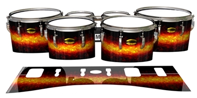 Yamaha 8300 Field Corps Tenor Drum Slips - Sunrock (Orange)