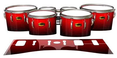 Yamaha 8300 Field Corps Tenor Drum Slips - Super Dragon Red (Red)