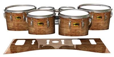 Yamaha 8300 Field Corps Tenor Drum Slips - Thuya Burl (Neutral)