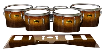 Yamaha 8300 Field Corps Tenor Drum Slips - Umbermoth Fade (Neutral)