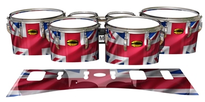 Yamaha 8300 Field Corps Tenor Drum Slips - Union Jack (Themed)