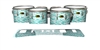 Yamaha 8300 Field Corps Tenor Drum Slips - Wave Brush Strokes Aqua and White (Green) (Blue)