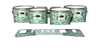 Yamaha 8300 Field Corps Tenor Drum Slips - Wave Brush Strokes Green and White (Green)