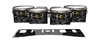 Yamaha 8300 Field Corps Tenor Drum Slips - Wave Brush Strokes Grey and Black (Neutral)