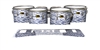 Yamaha 8300 Field Corps Tenor Drum Slips - Wave Brush Strokes Navy Blue and White (Blue)