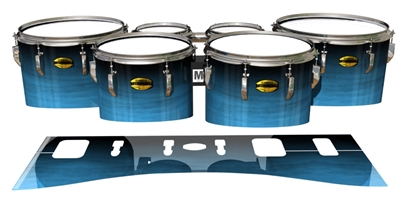 Yamaha 8300 Field Corps Tenor Drum Slips - Zircon Blue Stain (Blue)