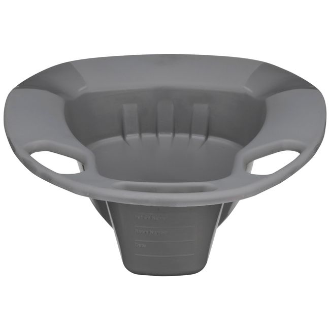 BEDPAN, STACKABLE GRAPHITE 55OZ (50/CS)