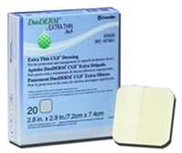 Hydrocolloid Dressing  duoDerm Extra Thin 4x4 inch Square Sterile