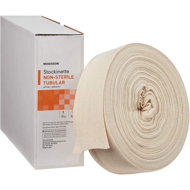 STOCKINETTE, TUBE CTN 8"X25YD (4RL/CS)
