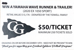 Wave Runner Raffle Ticket