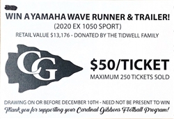 Wave Runner Raffle Ticket