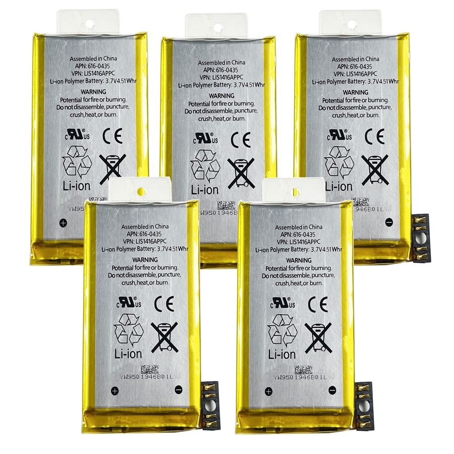 5-Pack of Batteries for Apple iPhone 3GS 8GB 16GB 32GB 616-0431 616-0434  616-0433 A1303 A1325 NEW