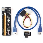 PCIE 1x to 16x adapter v002 Yellow