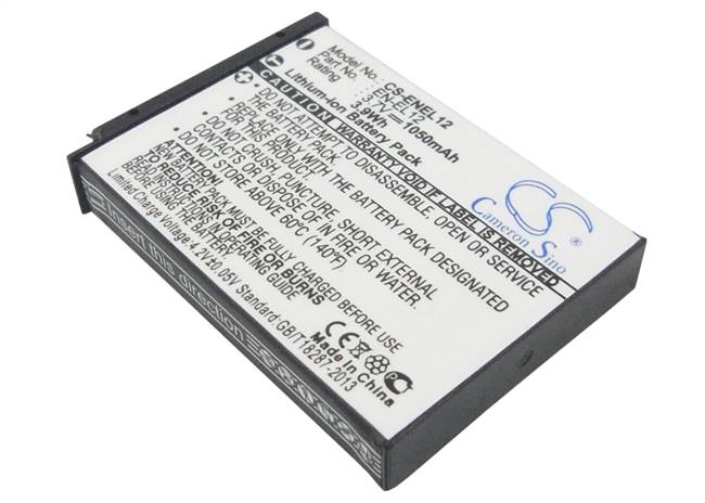 Battery for NIKON S8000 S9300 S6000 S610 S6100 S610c S620 S640 S70 S710  EN-EL12