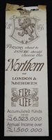 Antique trade bookmark from the Northern Insurance Company of London & Aberdeen dating from 1904