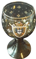 Bohemian Decorated Goblet