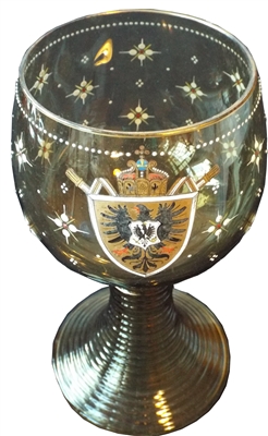 Bohemian Decorated Goblet