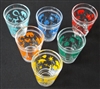 1950s/1960s Multicoloured Boxed Lucky Charm Shot Glasses - Sold