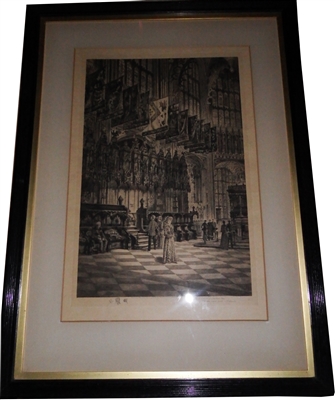 Charles Bird 1892 Bristol Cathedral Engraving