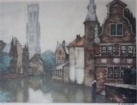 Roger Hebbelinck Signed Limited Edition Etching