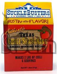 SuckleBusters Texas Chili Seasoning 1.8oz