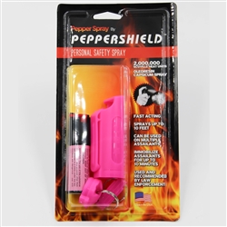Peppershield Pepper Spray with Pink Plastic Case