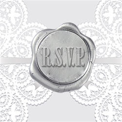 RSVP Adhesive Wax Seals - Wedding Symbol