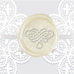 Filigree Heart Adhesive Wax Seals - Wedding Symbol