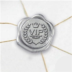 Self Adhesive Symbol Wax Seal Stickers  1 1/4" - VIP