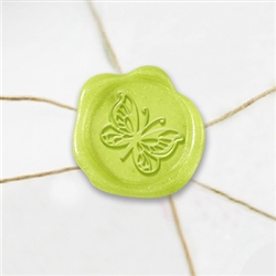 Self Adhesive Symbol Wax Seal Stickers  1 1/4" - Butterfly
