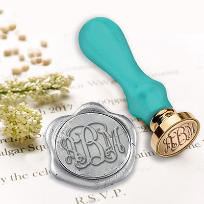 Wedding Custom Wax Seal Stamps  1" Die-Monograms