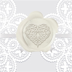 Celtic Heart Adhesive Wax Seals - Wedding Symbol