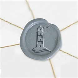 Self Adhesive Symbol Wax Seal Stickers  1 1/4" - Lighthouse