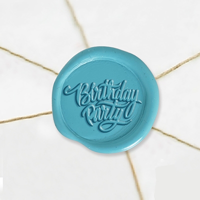 Self Adhesive Symbol Wax Seal Stickers  1 1/4" - Birthday Party