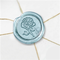Self Adhesive Symbol Wax Seal Stickers  1 1/4" - Rose