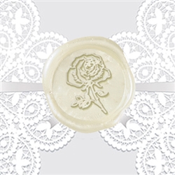 Rose Adhesive Wax Seals - Symbol