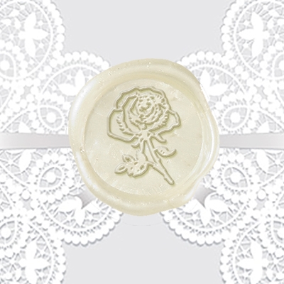 Rose Adhesive Wax Seals - Symbol