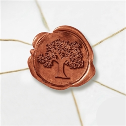 Self Adhesive Symbol Wax Seal Stickers  1 1/4" - Tree