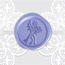 Lavendar Adhesive Wax Seals - Symbol