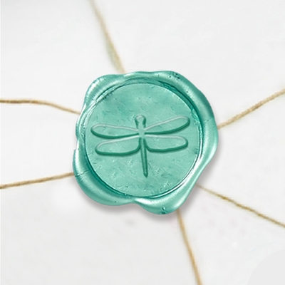 Self Adhesive Symbol Wax Seal Stickers  1 1/4" - Dragonfly