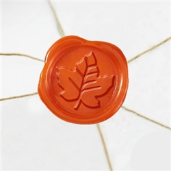 Self Adhesive Symbol Wax Seal Stickers  1 1/4" - Maple Leaf