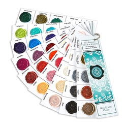 Swatch Fan Deck -Hand-Pressed Self Adhesive Wax Seal Stickers