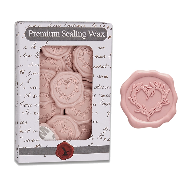 Adhesive Wax Seal Stickers 25PK - 1" Branch Heart