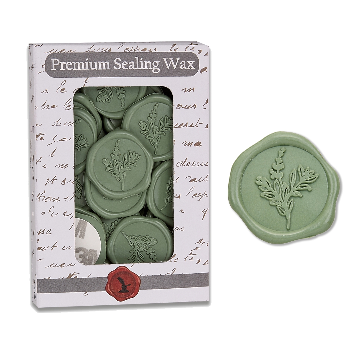 We Do Adhesive Wax Seal Stickers 25Pk - Pre-Made from Real Sealing Wax  (Pearl White)
