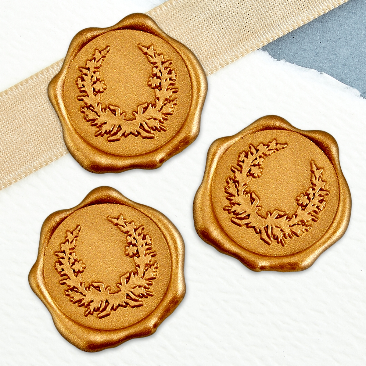 Quick-Ship Ready Made Stock Wax Seals - ready to use with a strong