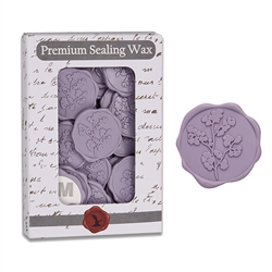 Maidenhair Adhesive Wax Seals 25Pk Quick-Ship Stickers - 1" - 2 Color Choices