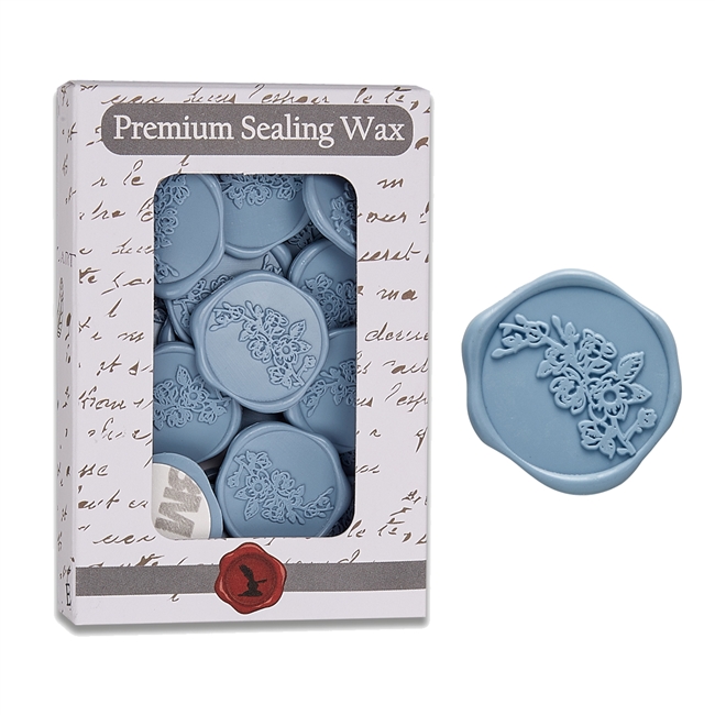 Sweet Magnolia Adhesive Wax Seals 25Pk Quick-Ship Stickers - 1" - 2 Color Choices