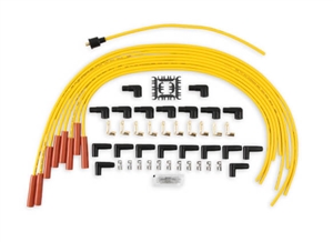 Accel 8MM Yellow with Orange Straight Boots Wire Set