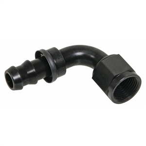 -12 90Â° Socketless Hose End Black